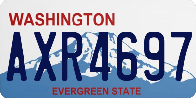 WA license plate AXR4697