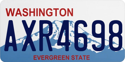 WA license plate AXR4698