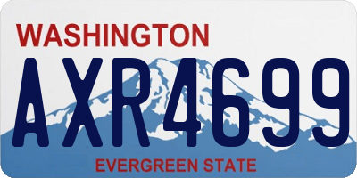 WA license plate AXR4699