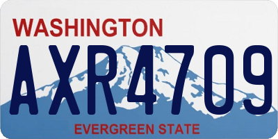 WA license plate AXR4709