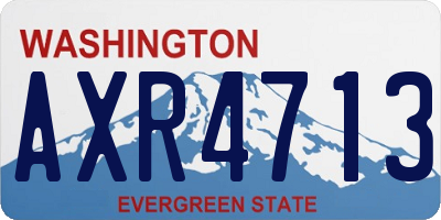 WA license plate AXR4713
