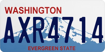 WA license plate AXR4714