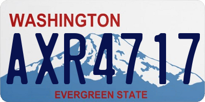 WA license plate AXR4717