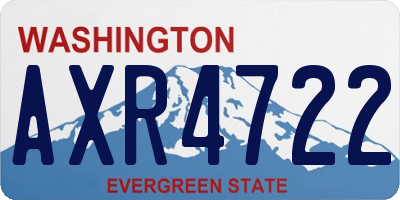 WA license plate AXR4722