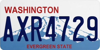 WA license plate AXR4729
