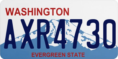 WA license plate AXR4730