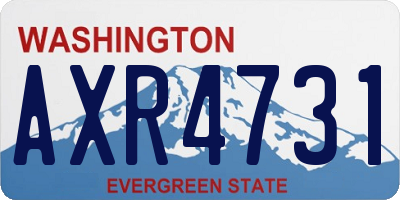 WA license plate AXR4731