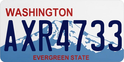 WA license plate AXR4733