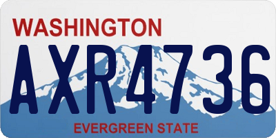WA license plate AXR4736