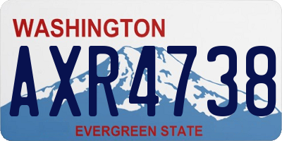 WA license plate AXR4738