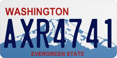 WA license plate AXR4741