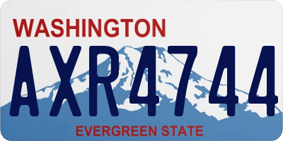 WA license plate AXR4744