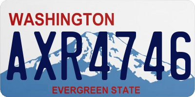 WA license plate AXR4746