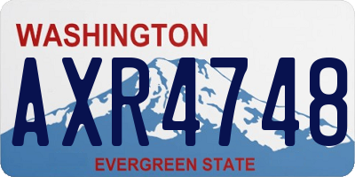 WA license plate AXR4748