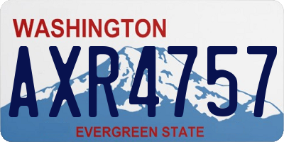 WA license plate AXR4757