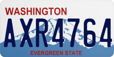 WA license plate AXR4764