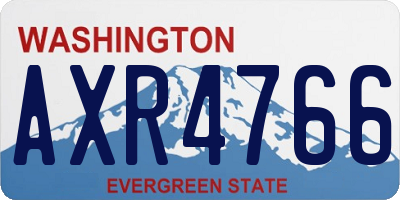 WA license plate AXR4766