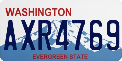 WA license plate AXR4769