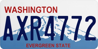 WA license plate AXR4772