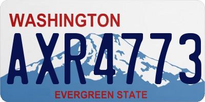 WA license plate AXR4773