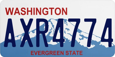 WA license plate AXR4774