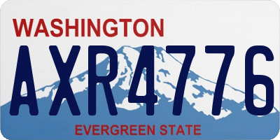 WA license plate AXR4776