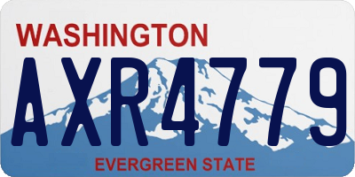 WA license plate AXR4779