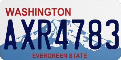 WA license plate AXR4783