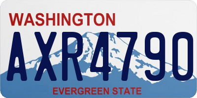 WA license plate AXR4790