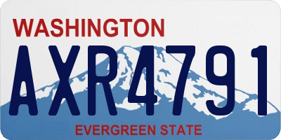 WA license plate AXR4791