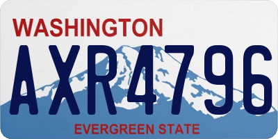 WA license plate AXR4796