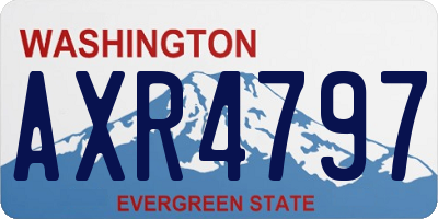 WA license plate AXR4797