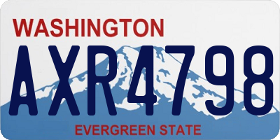 WA license plate AXR4798