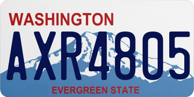 WA license plate AXR4805