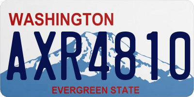 WA license plate AXR4810