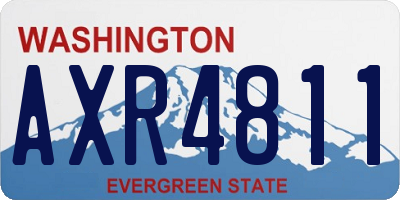 WA license plate AXR4811