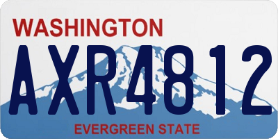 WA license plate AXR4812