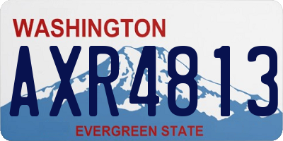 WA license plate AXR4813