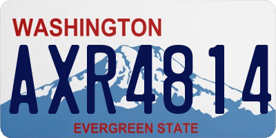 WA license plate AXR4814