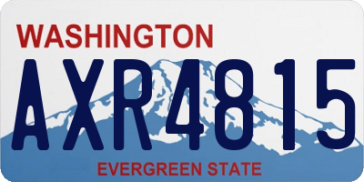 WA license plate AXR4815