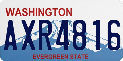 WA license plate AXR4816