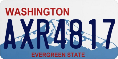 WA license plate AXR4817