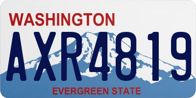 WA license plate AXR4819