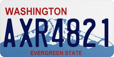 WA license plate AXR4821
