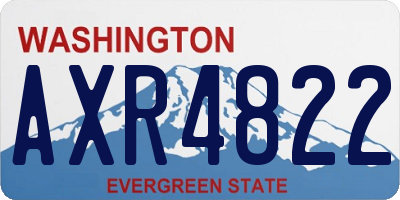 WA license plate AXR4822