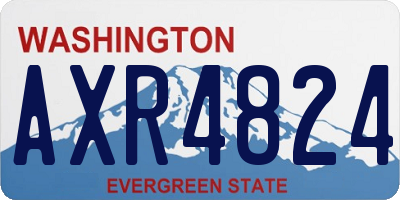 WA license plate AXR4824