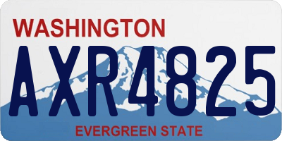 WA license plate AXR4825