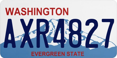 WA license plate AXR4827
