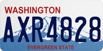 WA license plate AXR4828
