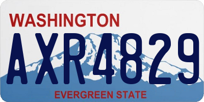 WA license plate AXR4829